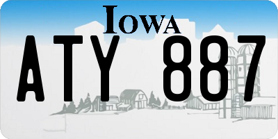 IA license plate ATY887