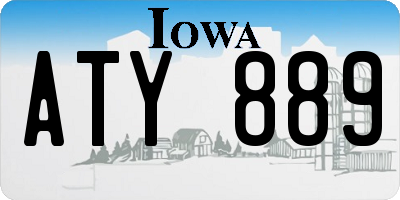 IA license plate ATY889