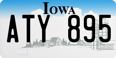 IA license plate ATY895