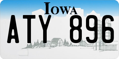 IA license plate ATY896