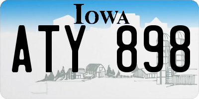 IA license plate ATY898