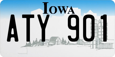 IA license plate ATY901