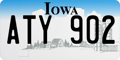 IA license plate ATY902