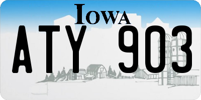 IA license plate ATY903