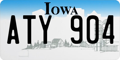 IA license plate ATY904
