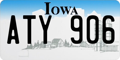 IA license plate ATY906