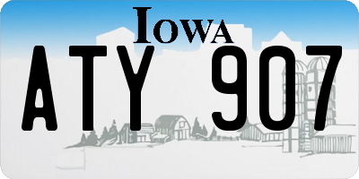 IA license plate ATY907