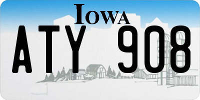 IA license plate ATY908