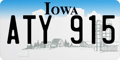 IA license plate ATY915