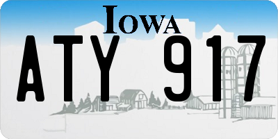 IA license plate ATY917