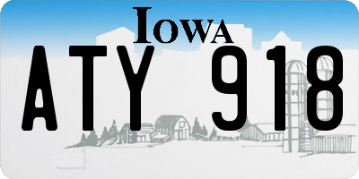 IA license plate ATY918