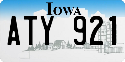 IA license plate ATY921
