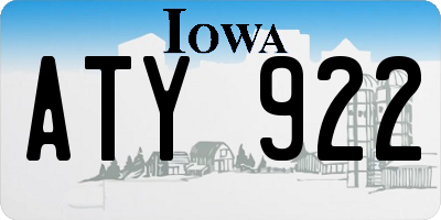 IA license plate ATY922