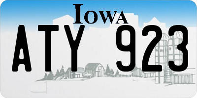 IA license plate ATY923