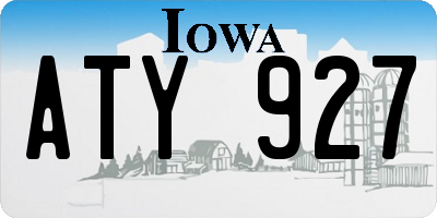 IA license plate ATY927