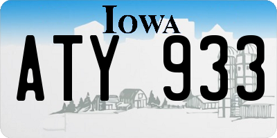 IA license plate ATY933