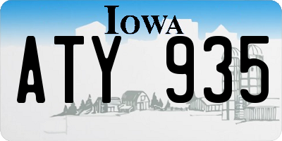 IA license plate ATY935