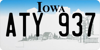 IA license plate ATY937