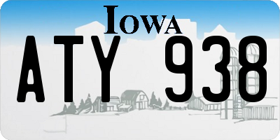 IA license plate ATY938