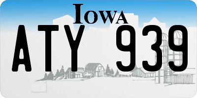 IA license plate ATY939
