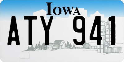 IA license plate ATY941