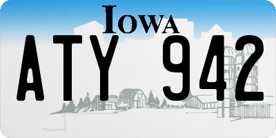 IA license plate ATY942