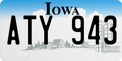 IA license plate ATY943