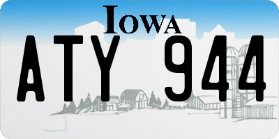 IA license plate ATY944