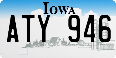 IA license plate ATY946
