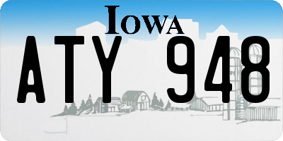 IA license plate ATY948