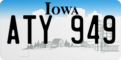 IA license plate ATY949