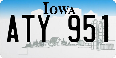 IA license plate ATY951
