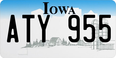 IA license plate ATY955