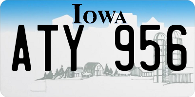 IA license plate ATY956