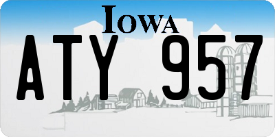 IA license plate ATY957