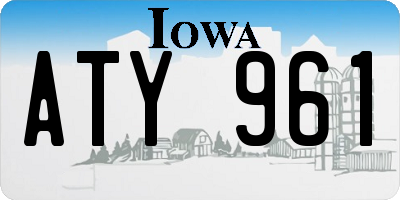 IA license plate ATY961