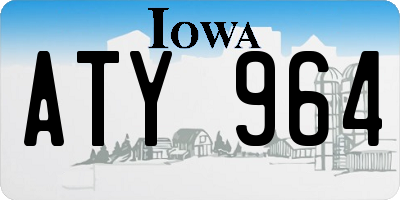 IA license plate ATY964