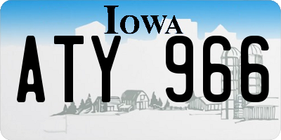IA license plate ATY966