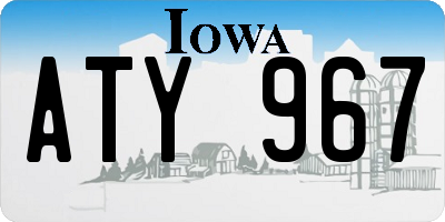 IA license plate ATY967