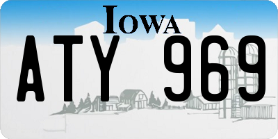 IA license plate ATY969