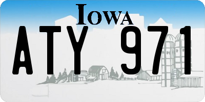IA license plate ATY971