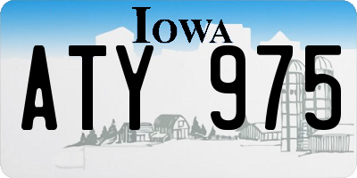 IA license plate ATY975