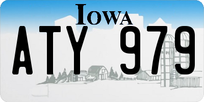 IA license plate ATY979