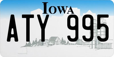 IA license plate ATY995