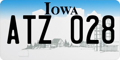 IA license plate ATZ028