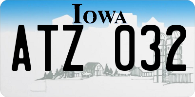 IA license plate ATZ032