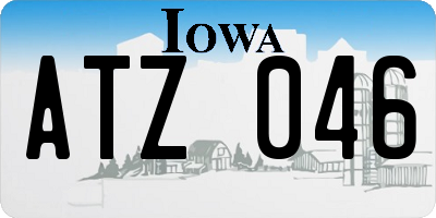 IA license plate ATZ046