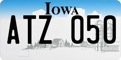 IA license plate ATZ050
