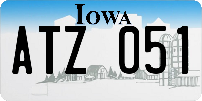 IA license plate ATZ051