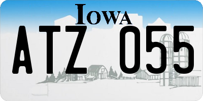 IA license plate ATZ055